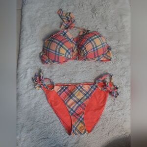 Victoria's Secret Multicolor Plaid Bikini